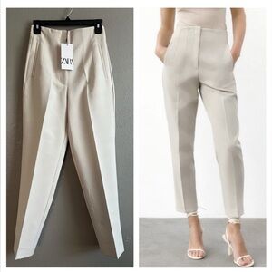 Zara Cream Women's Trousers